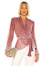 view 1 of 5 Ombre Lurex Tie Top in Light Orchid