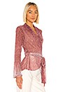 view 2 of 5 Ombre Lurex Tie Top in Light Orchid