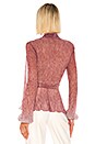 view 3 of 5 Ombre Lurex Tie Top in Light Orchid