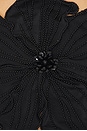 view 5 of 5 Beaded Flower Top in Black