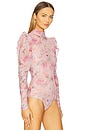 view 3 of 5 Lily Flower Bodysuit in Orange