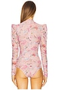 view 4 of 5 Lily Flower Bodysuit in Orange