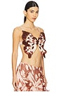view 2 of 5 Butterfly Printed Top in Beige