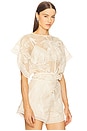 view 2 of 4 Joy Lace Top in Off White