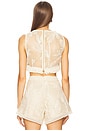 view 3 of 4 TOP COM FRANJAS DE RENDA JOY in Off White
