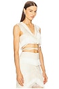 view 2 of 4 Samba Fringe Top in Off White
