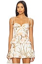 view 1 of 4 Botanic Retro Peplum Top in Off White