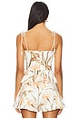 view 3 of 4 Botanic Retro Peplum Top in Off White