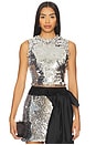 view 1 of 5 Moonlight Sequin Top in Silver