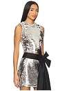 view 2 of 5 Moonlight Sequin Top in Silver