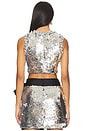 view 3 of 5 Moonlight Sequin Top in Silver