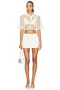 view 4 of 5 Selene Mesh Shirt in Off White