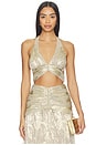 view 1 of 5 Golden Dust Lurex Top in Gold