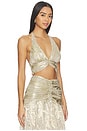 view 2 of 5 Golden Dust Lurex Top in Gold