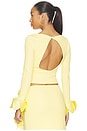 view 3 of 4 Taffeta Tarsila Top in Yellow