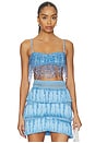 view 1 of 5 Clara Fringe Top in Blue