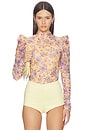 view 1 of 6 Peony Bodysuit in Yellow