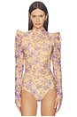view 2 of 6 Peony Bodysuit in Yellow