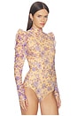view 3 of 6 Peony Bodysuit in Yellow