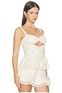 view 2 of 5 Bertha Lace Top in Off White