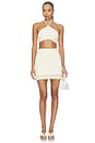 view 5 of 5 Twilight Mesh Halter Top Pearl Embroidery in Off White