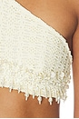 view 6 of 5 Twilight Mesh Halter Top Pearl Embroidery in Off White