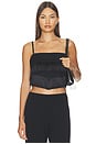 view 1 of 5 Ayla Fringe Top in Black