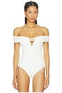 view 2 of 6 Cora Knit Off Shoulder Bodysuit in Off White