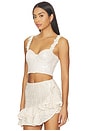 view 2 of 5 Lara Crochet Corset Top in Beige