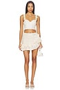 view 5 of 5 Lara Crochet Corset Top in Beige