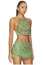 view 2 of 5 Linea Embroidery Top in Green