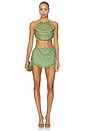 view 5 of 5 Linea Embroidery Top in Green
