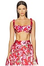 view 1 of 5 Peony Sequin Top in Red
