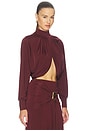 view 2 of 4 Helo Jersey Long Sleeve Top in Brown