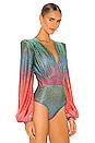 view 3 of 6 Sunset Lurex Bodysuit in Multi