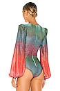 view 4 of 6 Sunset Lurex Bodysuit in Multi