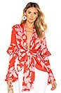 view 1 of 4 TOP DRAPÉ in Hot Pink