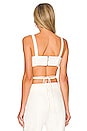 view 3 of 4 Linen Bralette Top in White