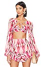 view 1 of 5 HAUT DE MAILLOT DE BAIN TWIST in Flamant
