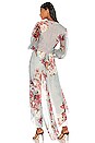 view 3 of 4 Peony Print Hi Low Top in Soft Blue