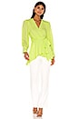 view 4 of 4 BLUSA WRAP in Lime
