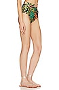 view 2 of 5 Tropicalia Cutout Bikini Bottom in Black