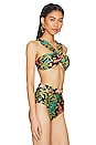 view 2 of 4 Tropicalia Off the Shoulder Bikini Top in Black