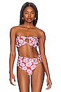 view 1 of 6 Windlower Bandeau Bikini Top in Cherry