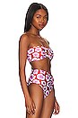 view 3 of 6 Windlower Bandeau Bikini Top in Cherry