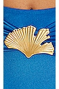 view 5 of 5 Ocean Leaf Bikini Bottom in Cobalt