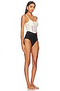 view 2 of 3 MAILLOT DE BAIN UNE PIÈCE COLORBLOCKED in Black & White