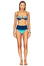 view 4 of 5 X Alessandra Ambrioso Hand-beaded Ombre Bikini Top in Hight Ide