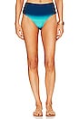 view 1 of 4 X Alessandra Ambrioso Ombre High Waist Bikini Bottom in High Tide