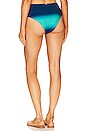 view 3 of 4 X Alessandra Ambrioso Ombre High Waist Bikini Bottom in High Tide